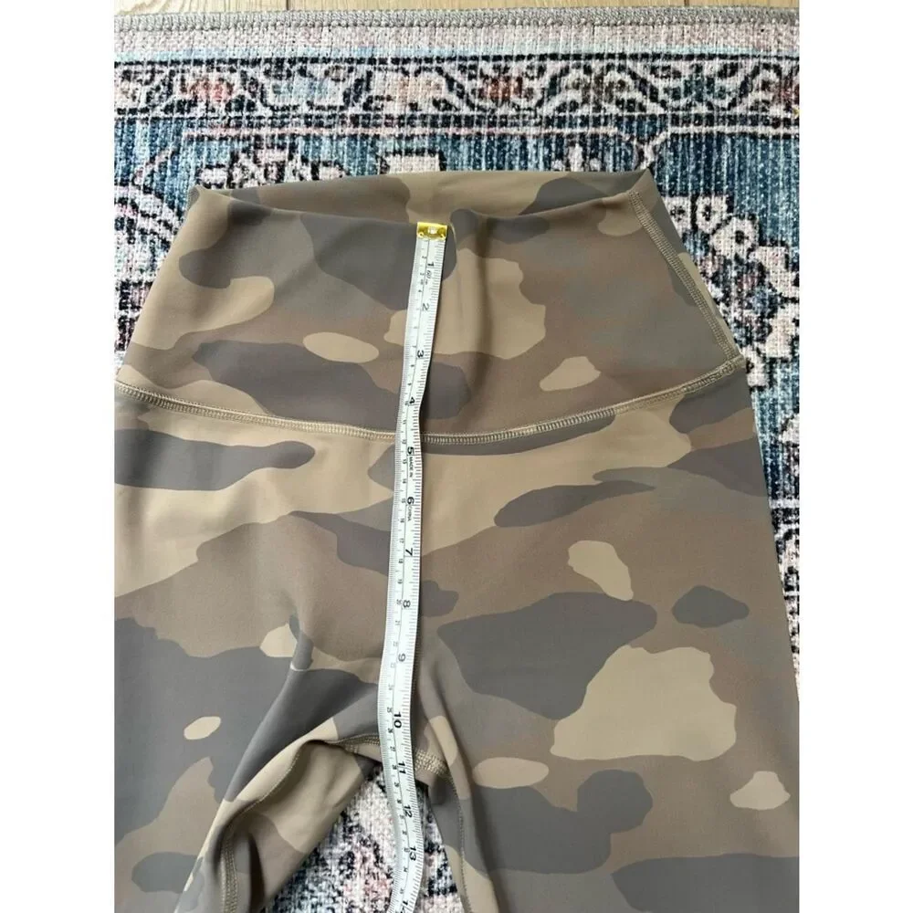 ALO Yoga Camo Leggings High Waist Brown and Tan Size XS